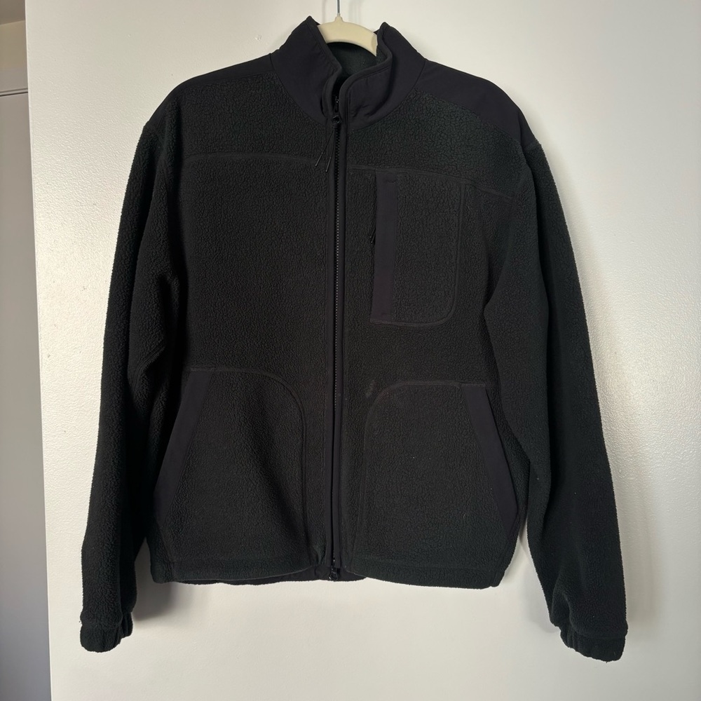 OUTDOOR VOICES Zip-Up Black Fleece